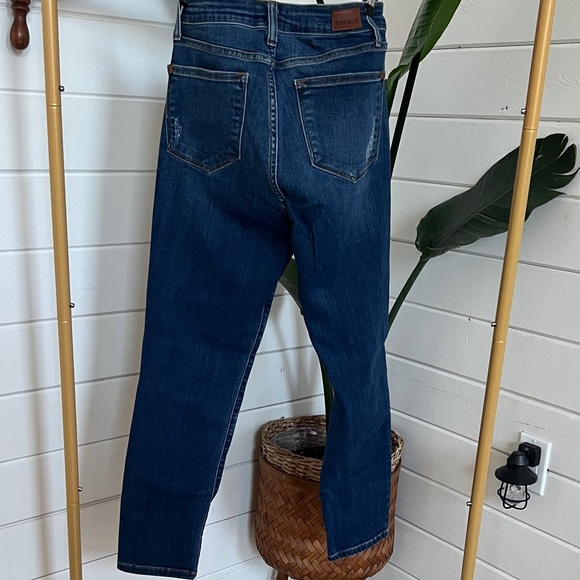 Judy Blue Dark Blue Ankle Jeans - Picture 3 of 3